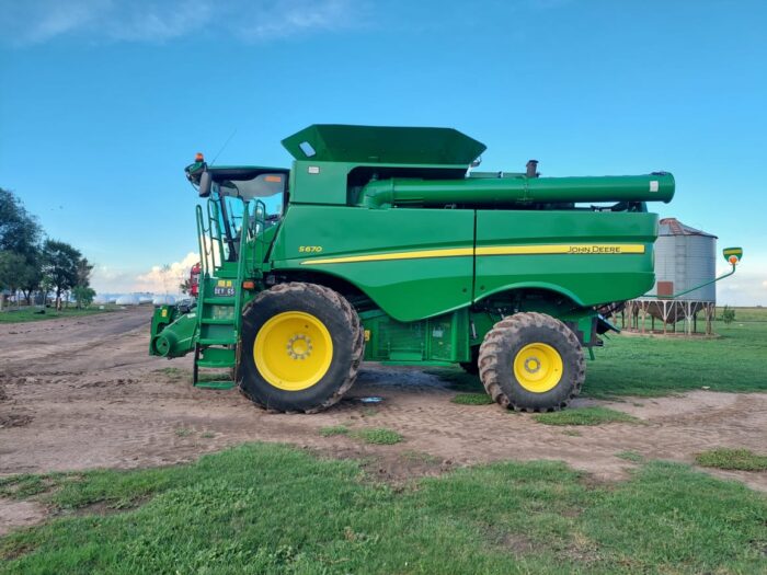 Cosechadora John Deere S670, 2wd, Dual, Draper 40, 2019