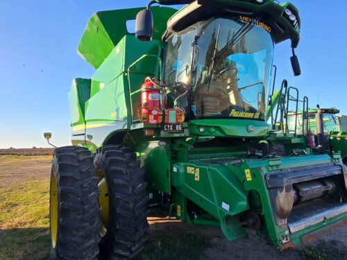 Cosechadora John Deere S670, 4WD, Dual, Draper 40pies, 2016